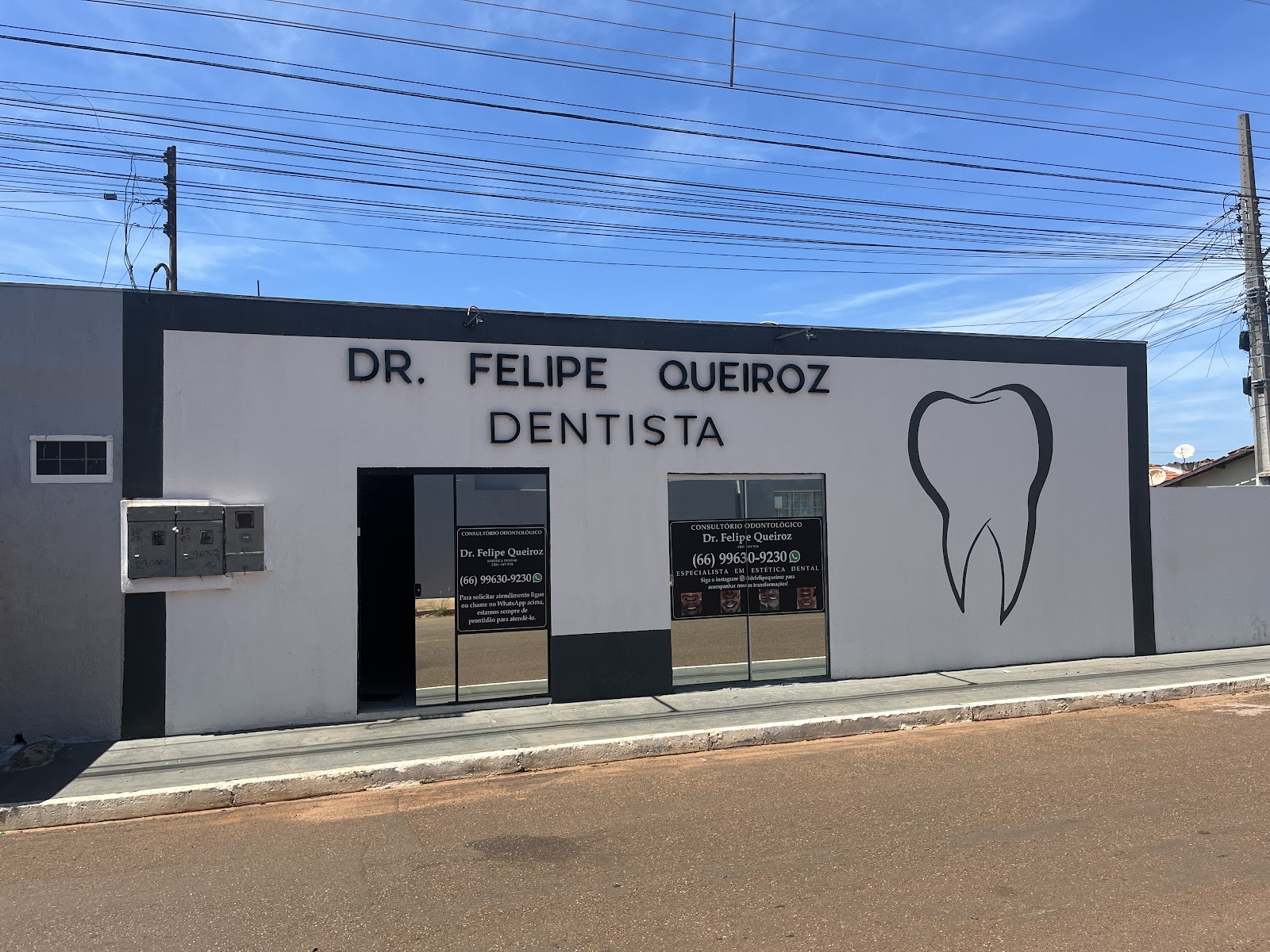 Fachada do Consultório Dr. Felipe Queiroz Dentista em Rondonópolis